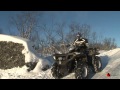 Skoda Octavia and Cordiant vs ATV Polaris in Lapland - Sony FX1000.mp4