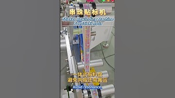 Automatic Sticker Rewinding Machine For Sticki Rolls Wearable & Shareable Sticker Bracelet Labeling
