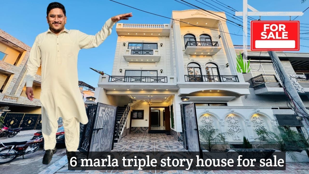 6 Marla triple story corner house 🏠 for sale in Al rehman garden phase 2 Lahore 