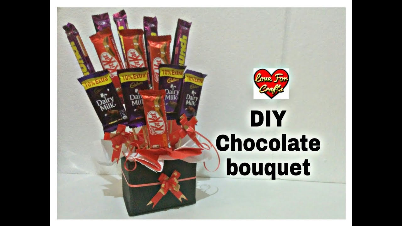 DIY Chocolate Bouquet  D.I.Y PROJECT CHOCOLATE BOUQUET Buat