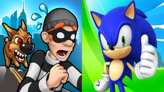 Robbery Bob vs Sonic Dash Gameplay Android,ios Part 2 screenshot 5