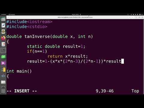 Calculate arctangent using Recursion in C++ | atan(x) Series Approximation Explained (Horner's )