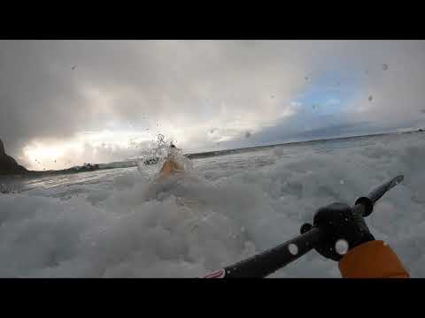 Kayaking - Nose Dive & Roll in Waves