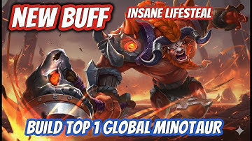 Best AOC control roamer you ever seen.NEW BUFF!OP Minotaur  - Build Top 1 Global Minotaur ~ MLBB
