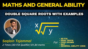 Mastering Double Square Roots: Live Explanation and Step-by-Step Examples | for FPSC FIA, PPSC Tests