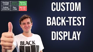 Creating A Custom BACKTESTER Display • PINE SCRIPT [V4 OUTDATED] LESSON