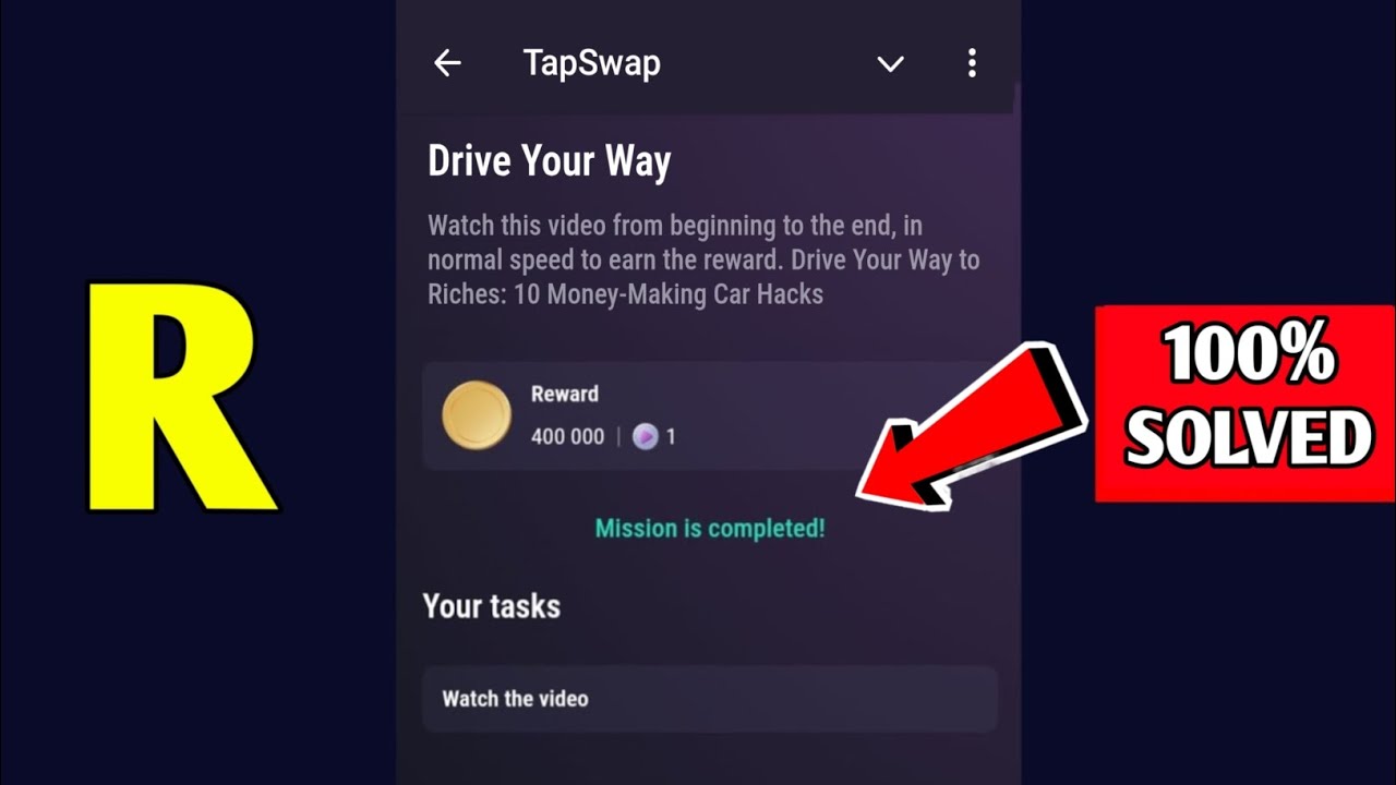 Drive Your Way | Tapswap Code | Drive Your Way to Riches: 10 Money-Making Car Hacks