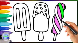 Es Krim Yang Sangat Enak.!! Menggambar Melukis Dan Mewarnai Es Krim Dengan Spidol Untuk Anak-anak Es Krim Yang Sangat Enak.!! Menggambar Melukis Dan Mewarnai Es Krim Dengan Spidol Untuk Anak-anak
