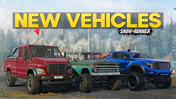 New 6x6 Pickup Truck and Amazing Mods Vehicles in SnowRunner You Should Own
