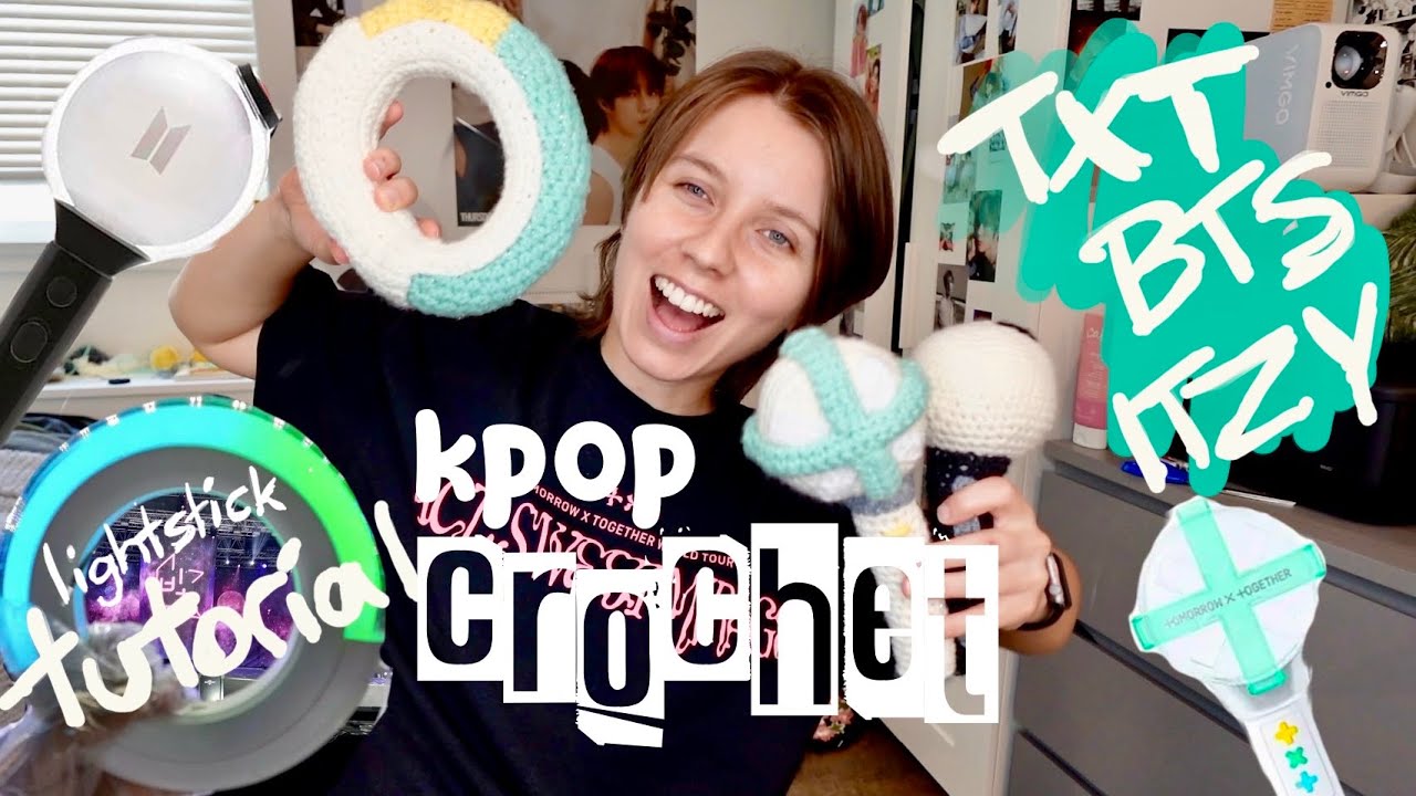 Crochet Kpop Lightsticks ✨ TXT, BTS, ITZY ✨Tutorial✨
