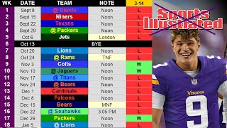 Sports Illustrated Predicts the Minnesota Vikings Go 3-14 in 2024... 🤡🤡🤡