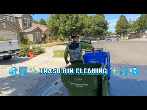 Trash Bin Cleaning - YouTube