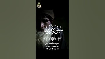 سورة مريم بصوت الشيخ احمد نصر