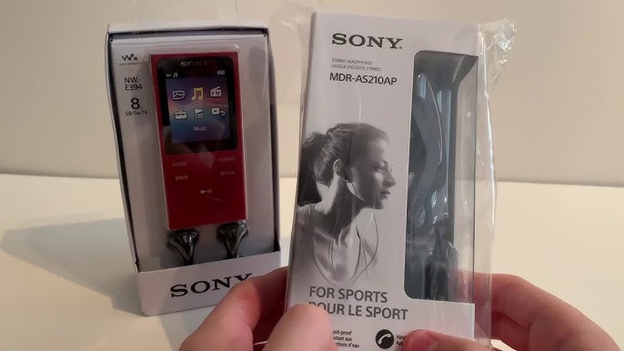Black Walkman - Unboxing 8GB YouTube Sony NW-E394 Overview