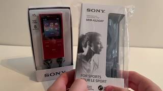 The Red Sony MP3 Walkman- NW-E394. Part 1 - (Unboxing And Transferring Music)