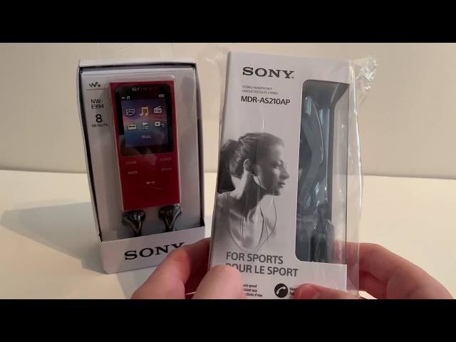 The Red Sony MP3 Walkman- NW-E394. Part 1 - (Unboxing And Transferring Music) class=