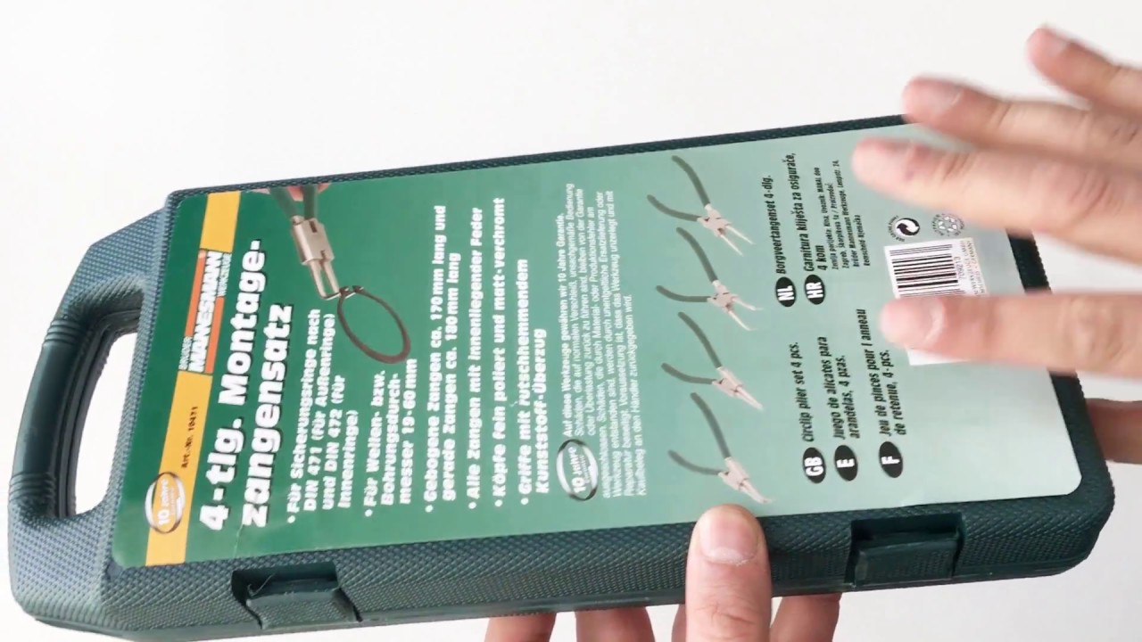 Snap Ring Plier Set 170-180mm MANNESMANN 10471