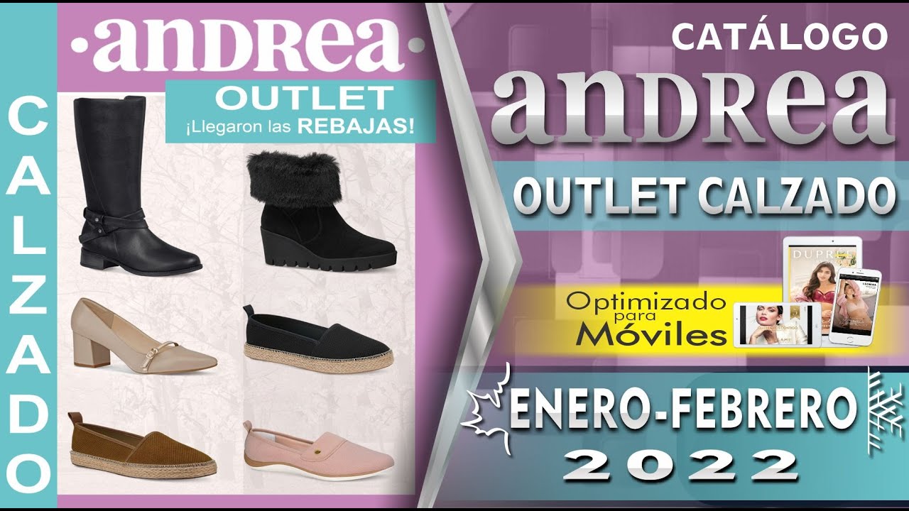 CATÁLOGO ANDREA OUTLET CALZADO ENERO FEBRERO 2022 - YouTube