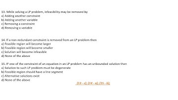 Operation Research MCQ