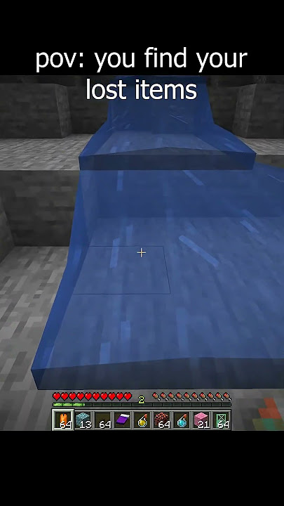 i found my lost items... #minecraft