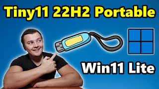 run tiny11 22h2 from a usb drive (portable windows11)