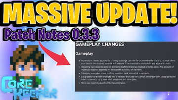 Ancient Pickaxe BUFFED, Dodge Chance NERFED (Patch Notes 0.3.3) | Core Keeper