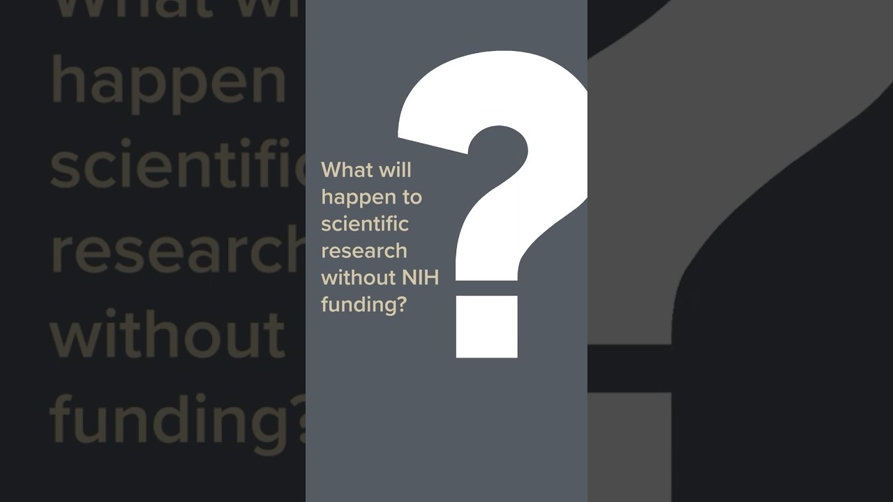 What will happen to scientific research without NIH funding?