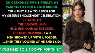 My Parents Forgot Grandma on Her 79th Birthday… Then Two Men Knocked With a Folder