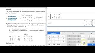Using Desmos Matrix
