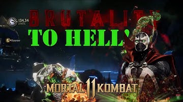 Mortal Kombat 11 how to do Spawn To Hell Brutality finisher!