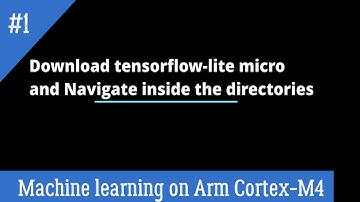 Machine learning on Arm Cortex-M4