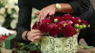Shades Of Red Floral Arrangement DIY