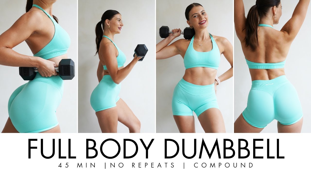 45 MIN FULL BODY DUMBBELL WORKOUT FOR FAT LOSS AND STRENGTH