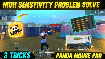 High Sensitivity Problem solve | Panda🐼 Mouse pro Control Senstivity solution | Top 3 Tricks