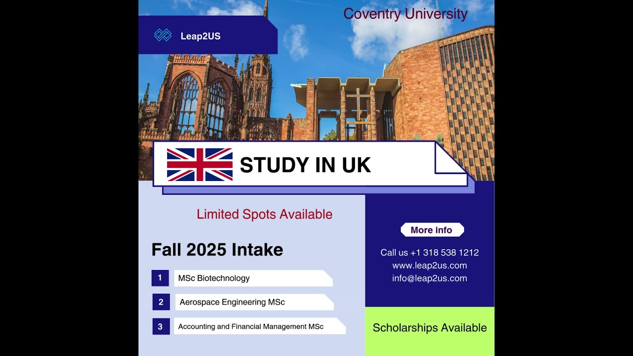 ​Coventry University: International Student Requirements REVEALED! I Leap2US