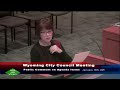 Wyoming City Council Meeting January 6, 2025