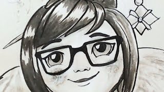 Ink2o Day 17 Overwatch Speedpaint