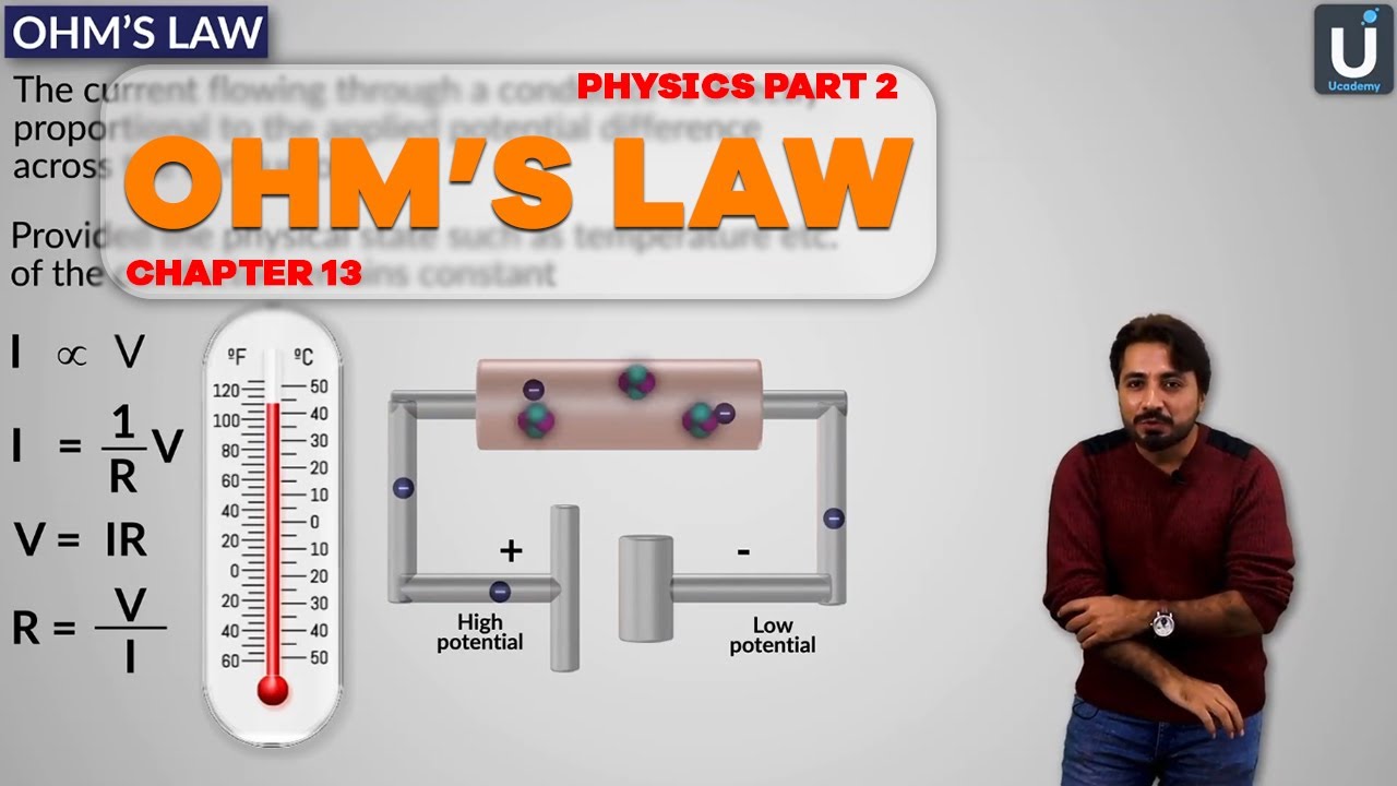 OHM Law in Urdu Hindi || 12th Class Physics || Chapter# 13 || Ucademy