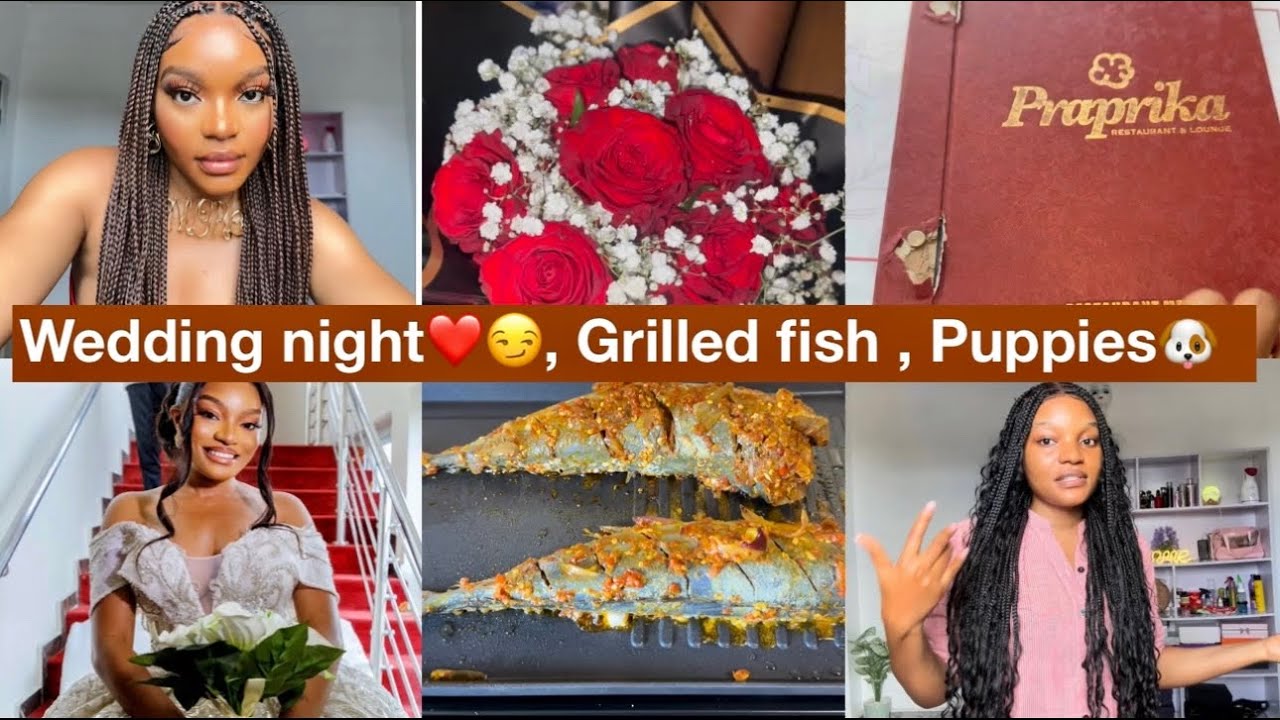 How my wedding night went as a V😍+ A week in my life + Grilled fish 🐟 + Giveaway