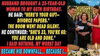 My Husband Brought His Mistress💃 To My 65th Birthday🎂... Then He Handed Me A Cruel Divorce Gift.