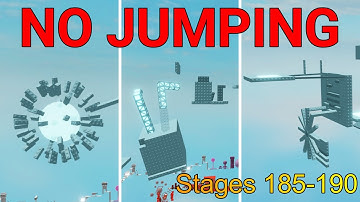 No Jumping Difficulty Chart Obby (Stages 185-190)