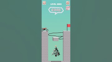 Draw bridge puzzle game level 2553🎄 #drawing #game #Shorts