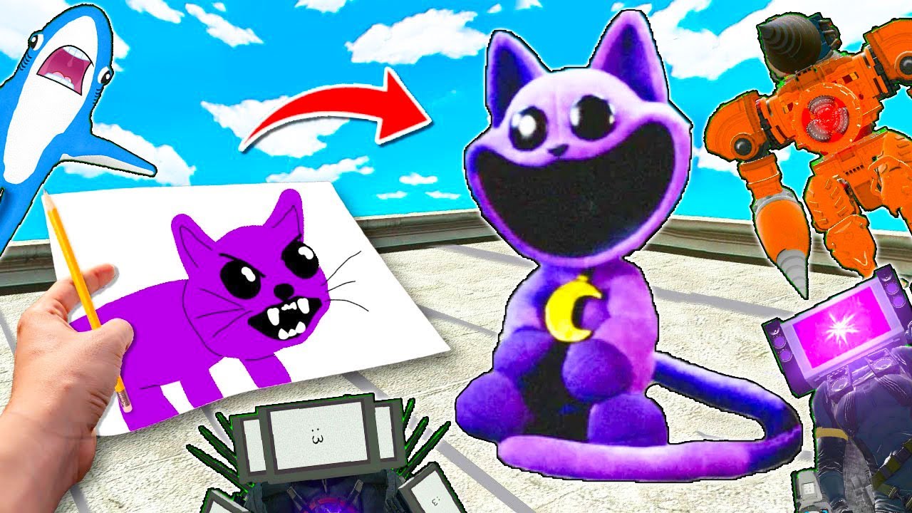 NU IL DESENA PE CATNAP DIN POPPY PLAYTIME LA 3 DIMINEATA SI PE TITANUL BURGHIU! PRIND VIATA! EPIC!