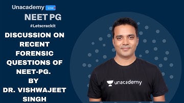 NEET PG | Forensic | Discussion on Recent Forensic questions of NEET-PG. by Vishwajeet Singh