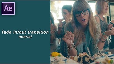 fade in/out transition | after effects tutorial
