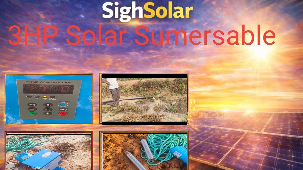 3 kW Solar System 3 HP AC Motor with Controller | Complete Installation | Sonbhadra | SighSolar