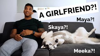 HELP MY DOG PICK A GIRLFRIEND! Husky talks to girls on TV!