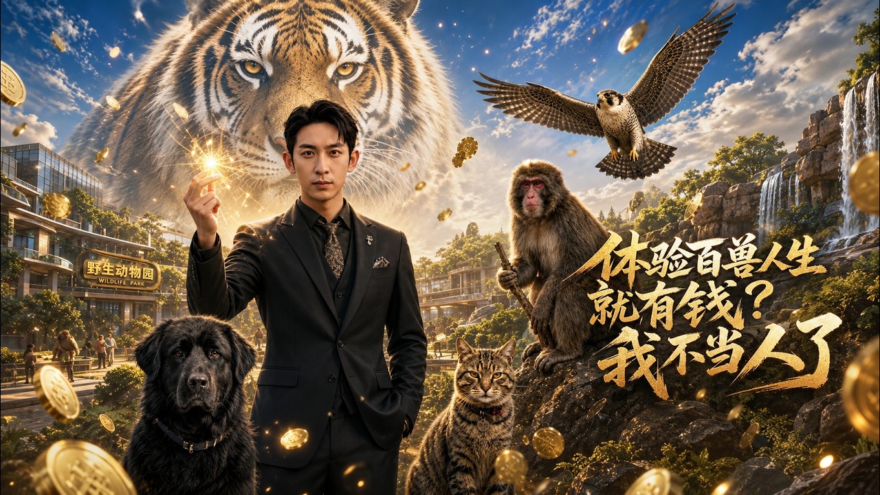 【高清全集】《体验百兽人生就有钱?我不当人了》 #AI #泡芙 #热门短剧 #drama #爽剧 poster
