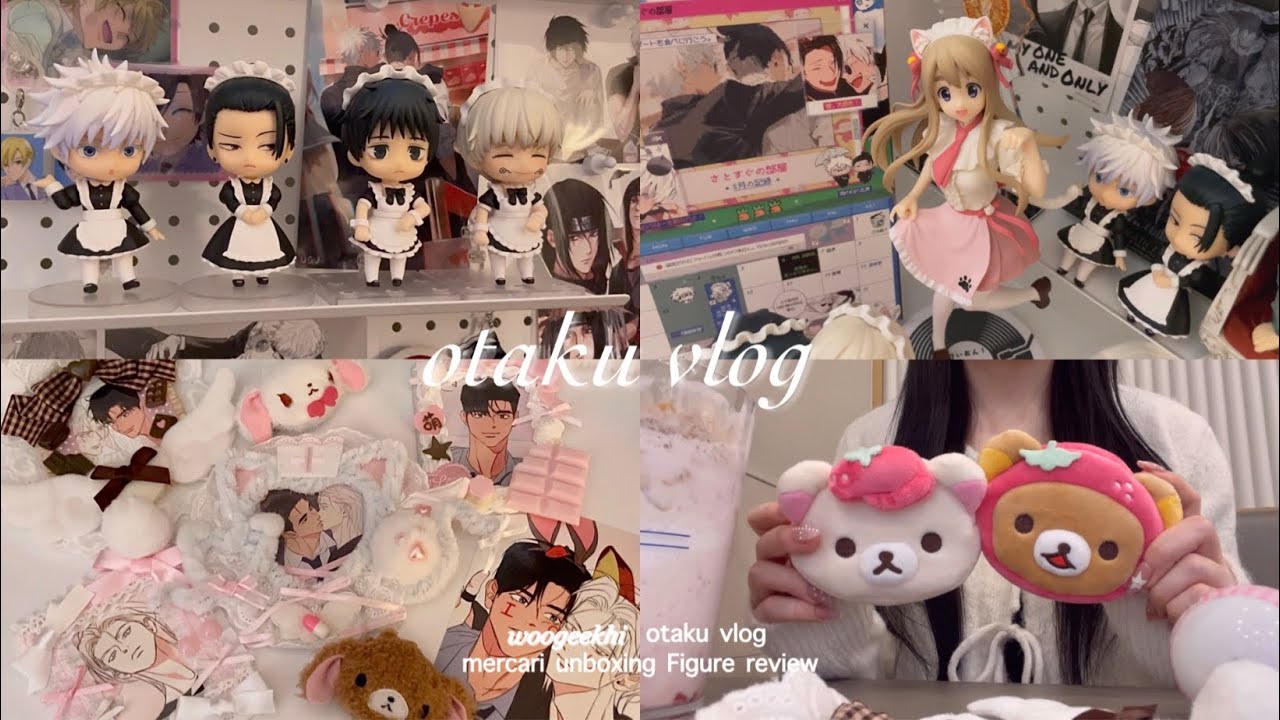 주술붐 왔노🤎🏯 사멸회유 기념 잡덕 택배깡 • 오타쿠 브이로그 • 유타 피규어 • 메이드 넨도로이드 • 프박 포카 만들기 • 케이온 피규어 • 그놈공