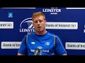 LTV: Leinster press conference Tom Denton.